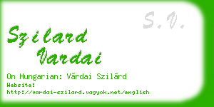 szilard vardai business card