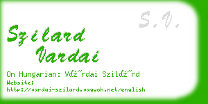 szilard vardai business card